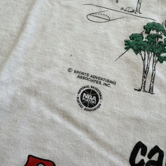 Vintage Boston Celtics Shirt Mens M Danny Ainge Ringer 80s NBA Basketball - Picture 7 of 11